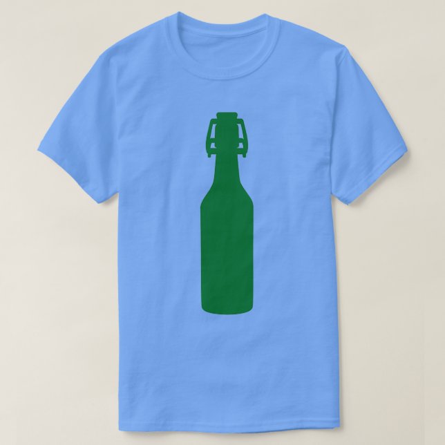 Camiseta Garrafa de cerveja verde (Frente do Design)