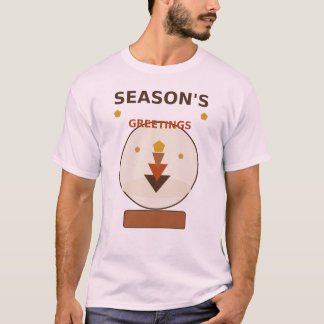 Camiseta Garrafa de Neve Boho, Cena de Natal Retro