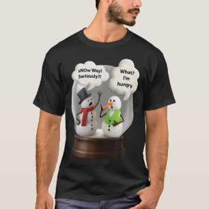 Camiseta Garrafa de Neve do Boneco de Neve Snow Way