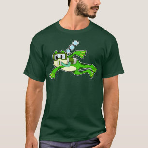 Camiseta Garrafa de Oxigênio para Mergulhador Sapo