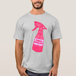 Camiseta Garrafa de Spray Repelente Humano Humor Atitude