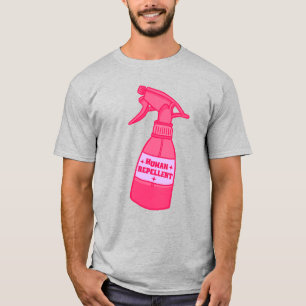 Camiseta Garrafa de Spray Repelente Humano Humor Atitude