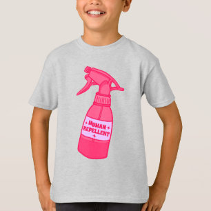Camiseta Garrafa de Spray Repelente Humano Humor Atitude