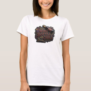 Camiseta Garrafa de vinho dourada icônica E RESFRIAR Impres