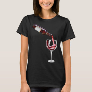 Camiseta Garrafa E Vidro De Vinho