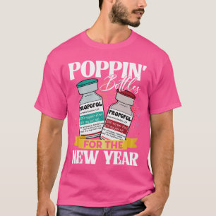Camiseta Garrafa Estourando para Ano Novo 2026 Enfermeiras