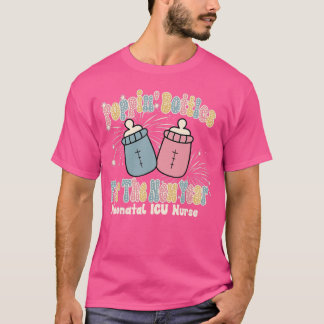 Camiseta Garrafas De Groovy Poppin Para O Ano Novo Engraçad