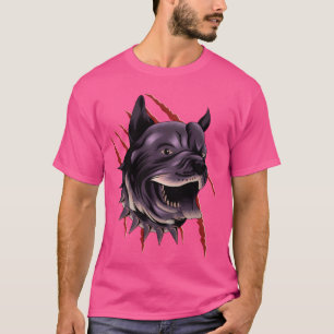Camiseta Garras Coloridas Arte Cachorros Coloridos