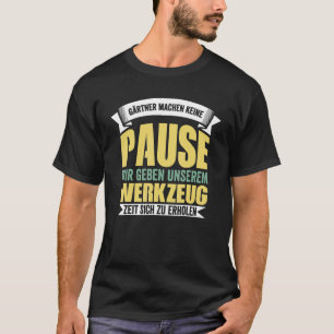 Camiseta Gärtner Paisagista Galabauer Aprendiz Ditado