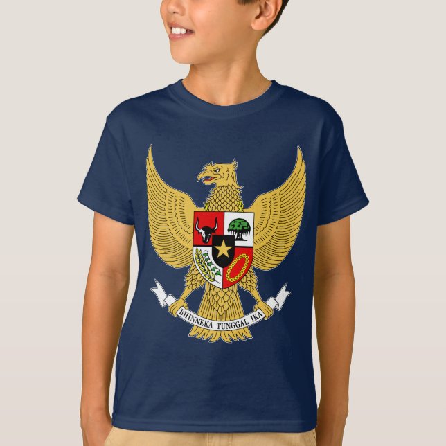 Camiseta Garuda Pancasila, t arma Indonésia, Indonésia (Frente)