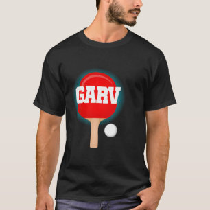 Camiseta Garv Name Boys Mesa Ping Tênis Pong Jogo Racket