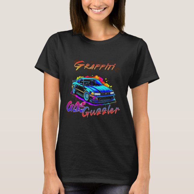 Camiseta GAS GUZZLER DE grafite - VEÍCULO DE DRIFT (Frente)