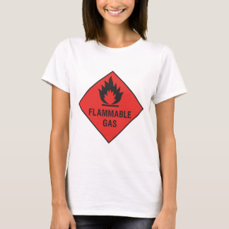 Camiseta Gás inflamável - punho com cuidado