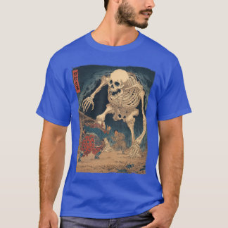 Camiseta Gashadokuro Esqueleto Gigante Yokai Horror Japonês