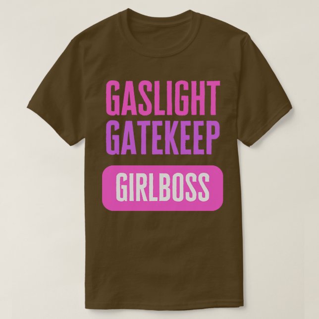 Camiseta Gaslight Gatehold Girlchefe (Frente do Design)