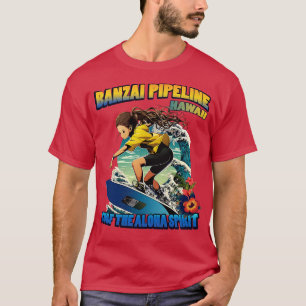 Camiseta Gasoduto Hawaii banzai surfing 80804 TShirt
