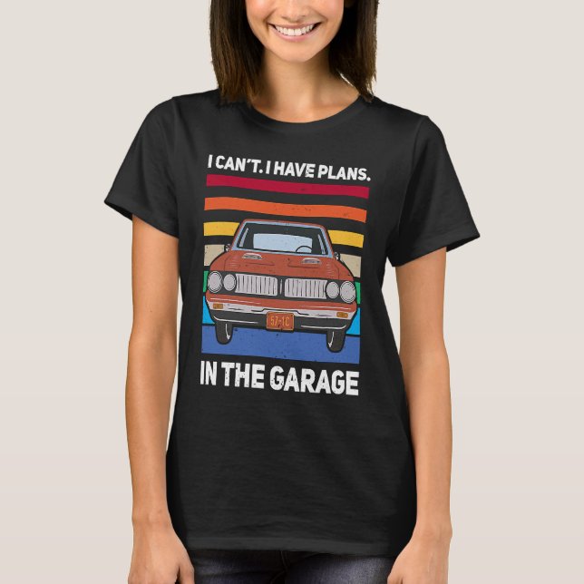 Camiseta Gasóleo de garagem mecânica para automóveis e mecâ (Frente)