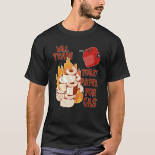 Camiseta Gasolina de papel higiênico de humor sarcástico
