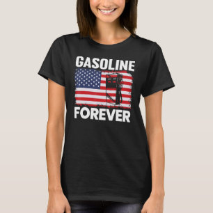 Camiseta Gasolina para carros a gás Engraçado amantes patri
