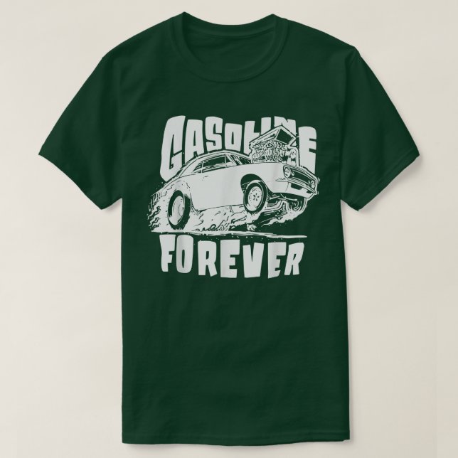 Camiseta Gasolina Para Carros De Gás Engraçados94 (Frente do Design)