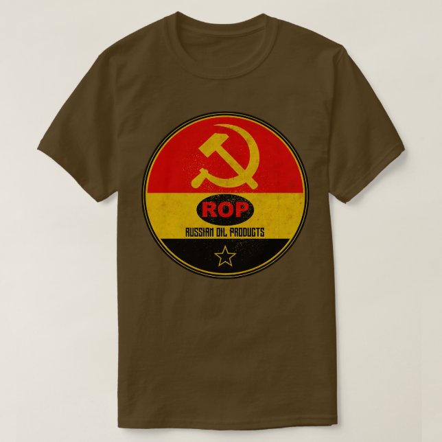Camiseta Gasolina russa Oil (Frente do Design)