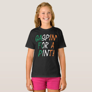 Camiseta Gaspin' For A Pint Girls Tagless Tagless cn