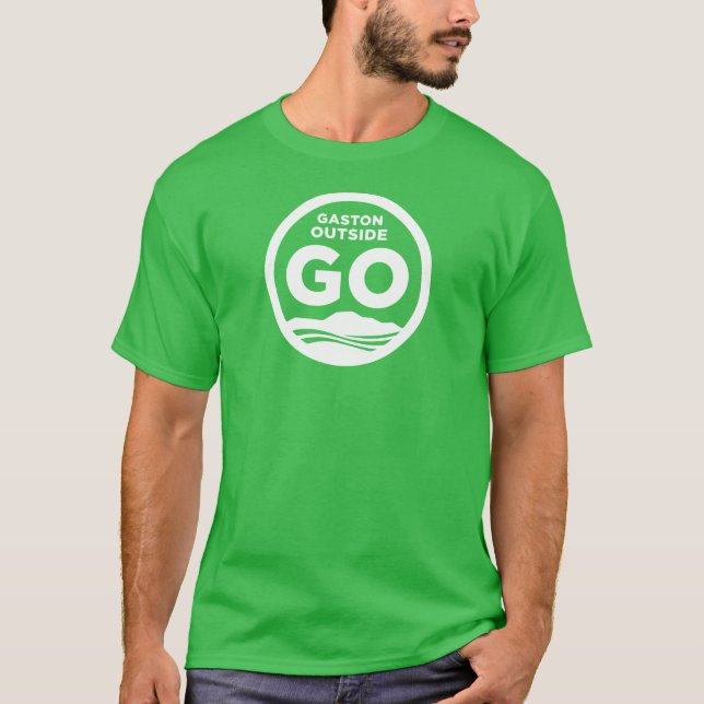 Camiseta Gaston fora do t-shirt (verde) (Frente)