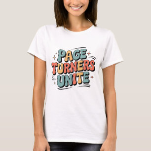 Camiseta Gastos de Páginas Unir o Lover do Livro Retroativo
