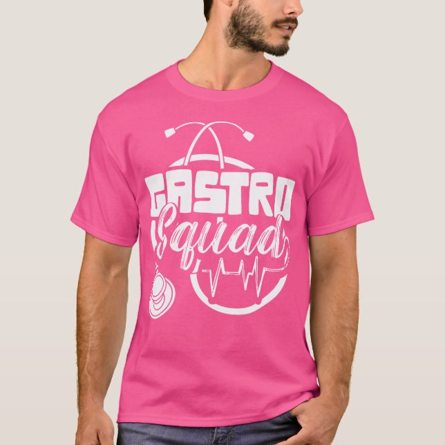 Camiseta Gastro-Esquadrão Assistente Médico Gi Doctor Gastr (Frente)