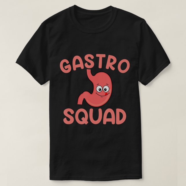 Camiseta gastro-esquadrão Endoscopia Gastroenterologia T-Sh (Frente do Design)