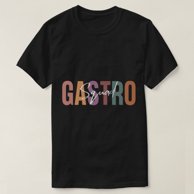 Camiseta Gastro-Esquadrão, Presente Gastroenterológico (2) (Frente do Design)