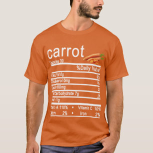 Camiseta gastronomia da cenoura Fata Engraçado Ação de G