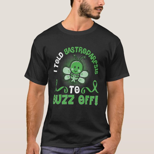 Camiseta Gastroparesis Abelha Eu Disse Gastroparesis Buzz P (Frente)