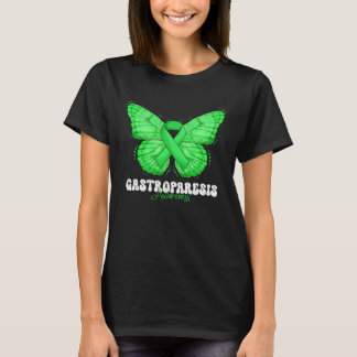Camiseta Gastroparesis Awareness Month Green Ribbon Butterf