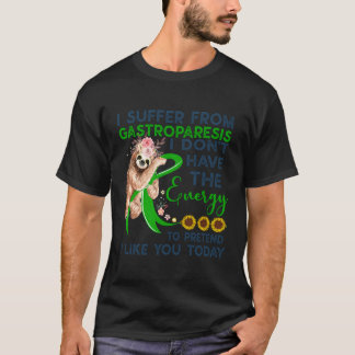 Camiseta Gastroparesis Sloth Vintage Shirt Warrio
