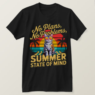 Camiseta Gata Amante do Verão Sem Problemas Praia Gata