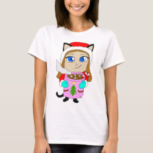 Camiseta gata chibi