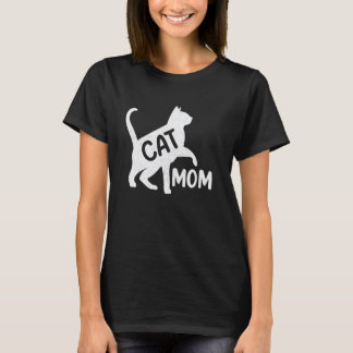 Camiseta Gata Divertida Mãe Gata Amante Garotas Mulheres Mã