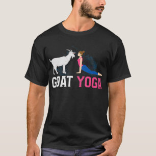 Camiseta Gata Engraçada Yoga Farmadora de Caprinos Animais