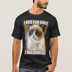 Camiseta Gata Eu Me Diverti Uma Vez É Terrível Mãe de Gata