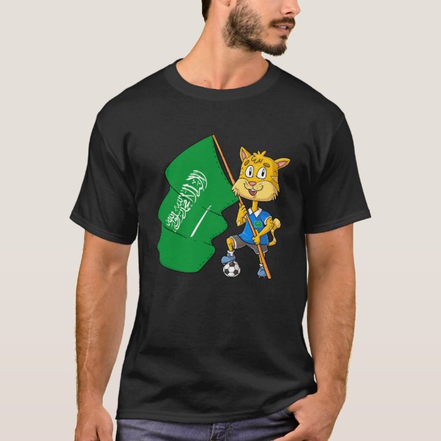 Camiseta Gata Fã da Arábia Saudita (Frente)