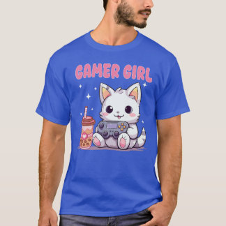 Camiseta Gata Gamer Gata Jogos Console Bolha Bo