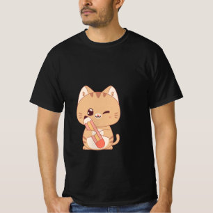 Camiseta gata gata gato adora design