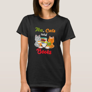 Camiseta Gata Gatos E Livros Gata Livresca Gata Bebericado