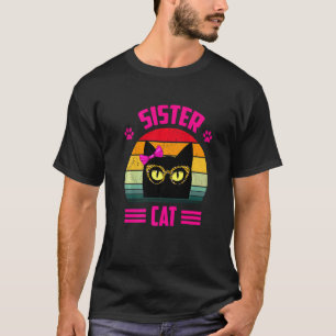 Camiseta Gata Irmã Vintage Gata Irmã Estilo Retro