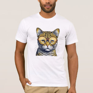 Camiseta Gata Legal com Óculos
