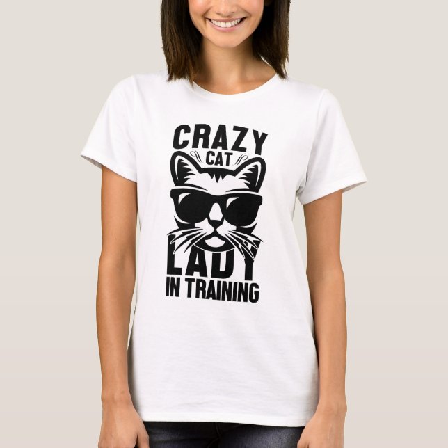Camiseta Gata Louca Em Treinamento (Frente)