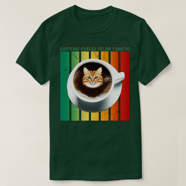 Camiseta gata mãe amante do café 20 (Frente do Design)