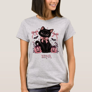 Camiseta Gata mãe Coquette Gata Preta, gata mãe Halloween