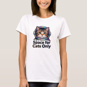 Camiseta Gata Mãe da Moda Holográfica Gato Espacial - Espaç